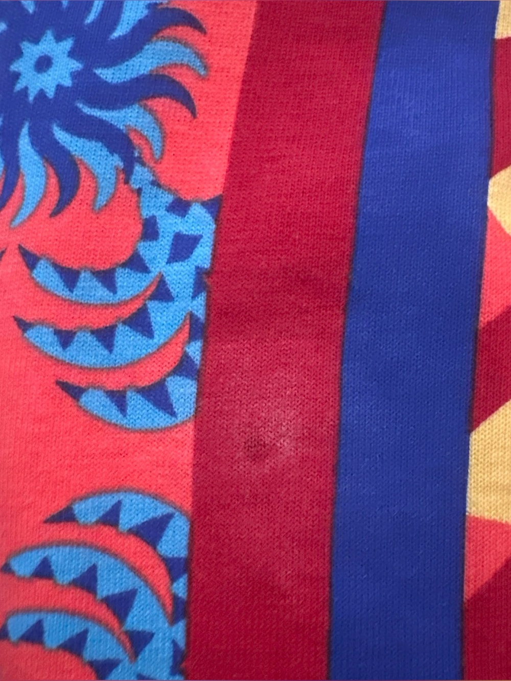 ADIDAS x FARM RIO T-Shirt Dress Size L Red Orange Kaleidoscope Street Wear Boho - Picture 13 of 13